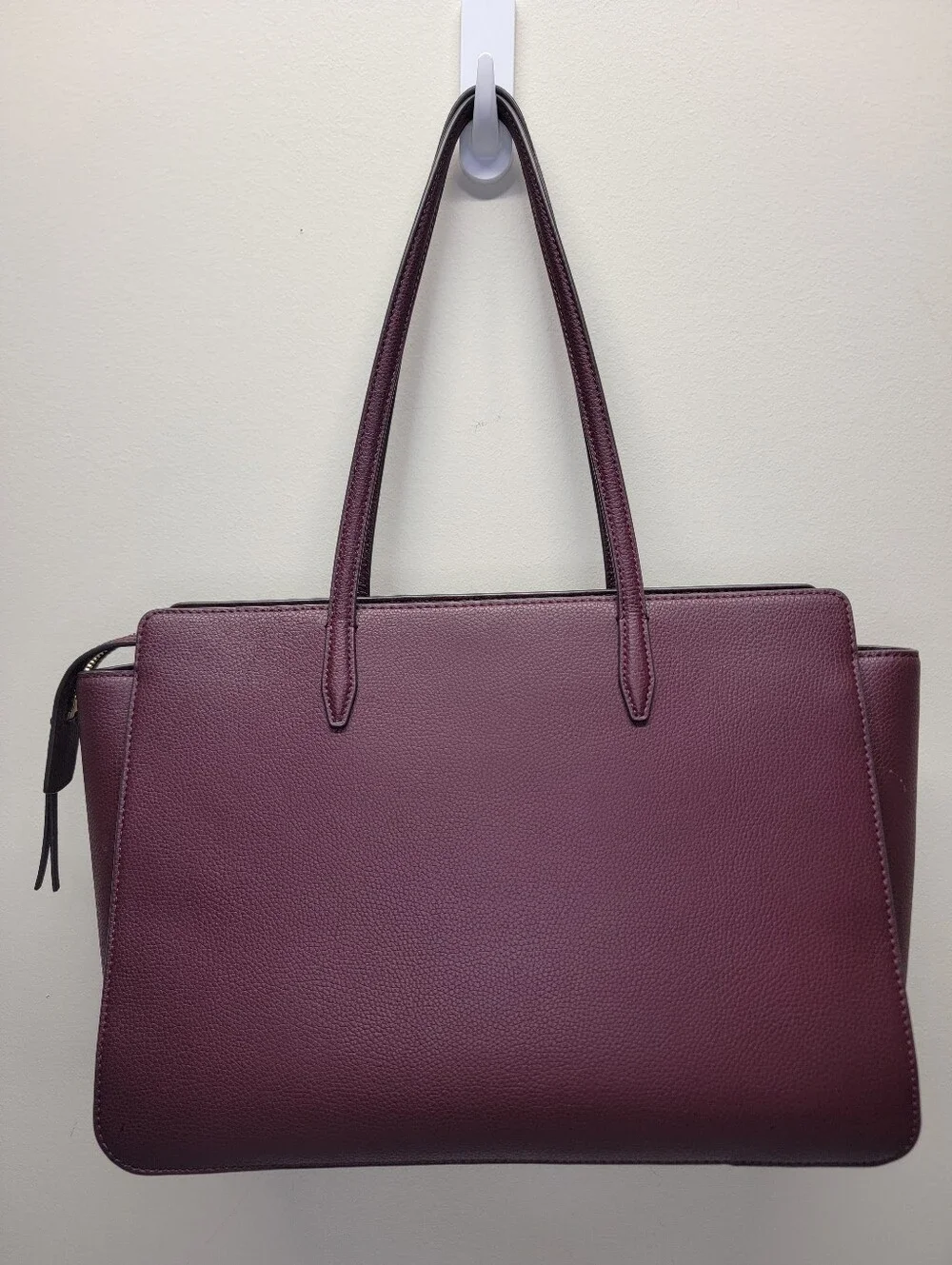 Tory Burch Robinson Pebbled Leather Shoulder Tote Double Strap with Gold Logo